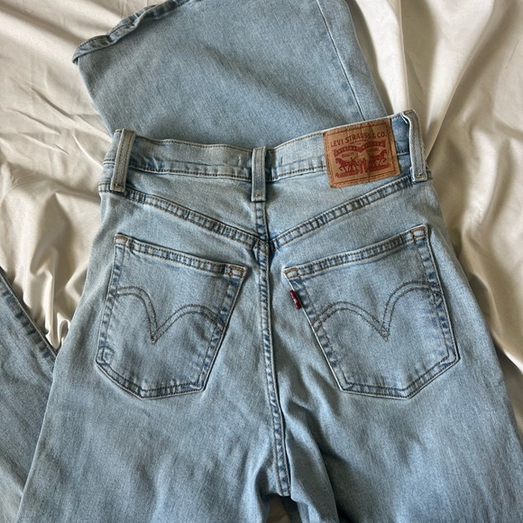 Levi's ribcage bell Blue Flare Jeans size 27 - Picture 6 of 6